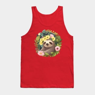 Smiling Sloth for Animal and Nature Lovers Tank Top